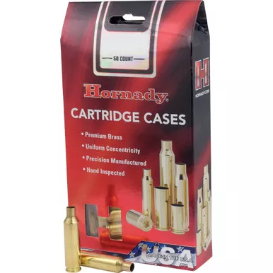 Hornady 87296 Rifle Cartridge Cases 350 Legend Unprimed, Brass, 50 Pack