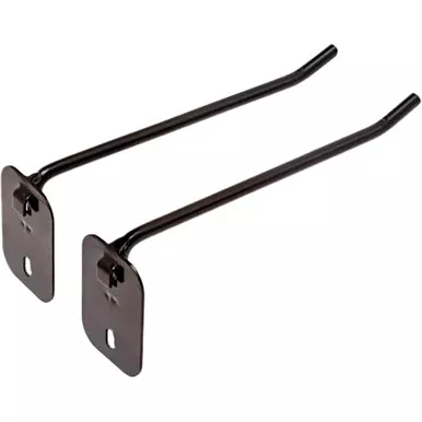 Hornady 95797 Square-Lok 6 Inches, Single Peg Hook, Black, 2 Pack