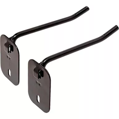 Hornady 95798 Square-Lok 4 Inches, Single Peg Hook, Black, 2 Pack