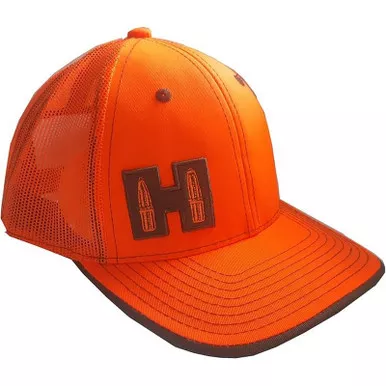 Hornady 99262 Hornady Patch Mesh Snapback Hat, Blaze Orange