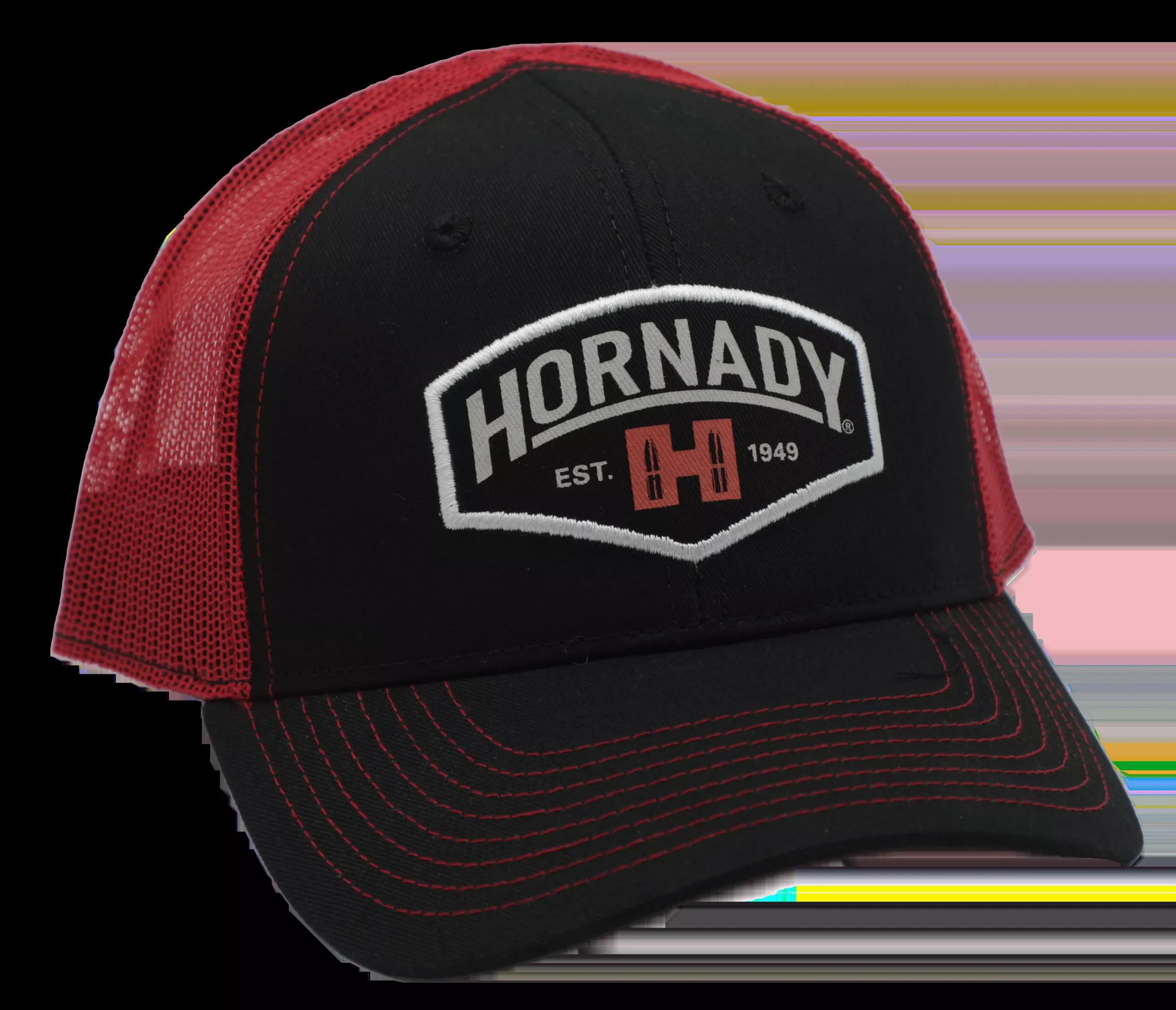 Hornady Established Mesh Structured Cap Black and Red