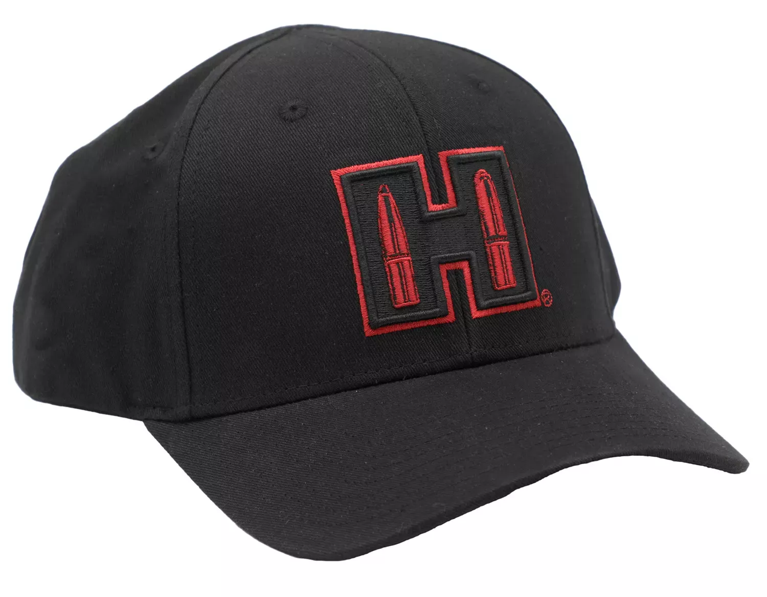 Hornady H Patch Semi Structured Trucker Hat – Black/Red