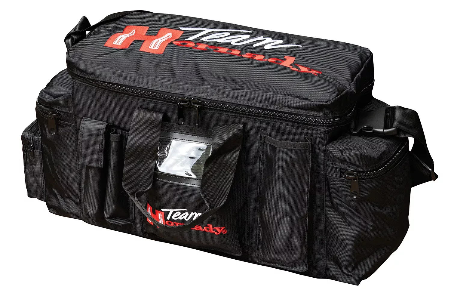 Hornady Team Hornady Range Bag Black with Red Logo Nylon with Large Compartment & Embroidering