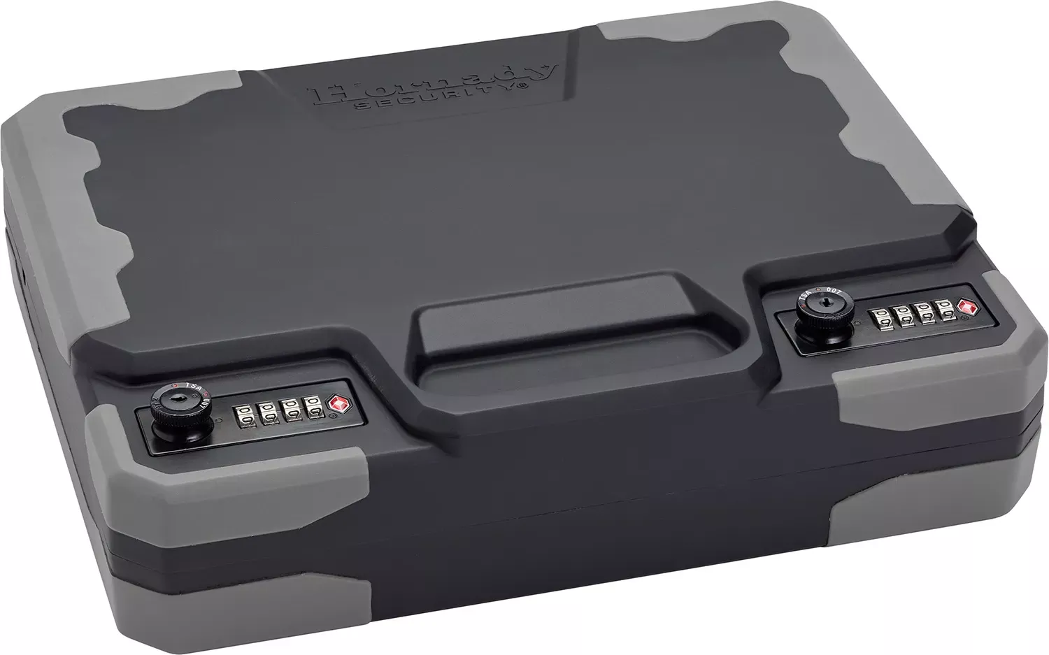 Hornady TrekLite Lock Box XXL Combination Key Entry Black Holds 2 Handguns Polycarbonate