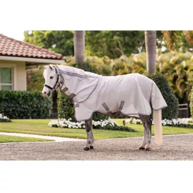 HORSEWARE IRELAND Amigo Bug Rug Plus Pony Silver/Titanium Grey/Silver Fly Sheet (AFRMGP-IJI0)