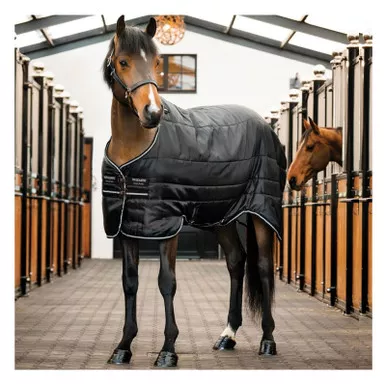 HORSEWARE IRELAND Easy-Layer (100g Light) Black/Black/Silver Stable Blanket (ABHIM1-KKI0)
