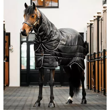 HORSEWARE IRELAND Horseware Easy-Layer Stable Plus 400g Black/Black/Silver Blanket (ABHIP4-KKI0)