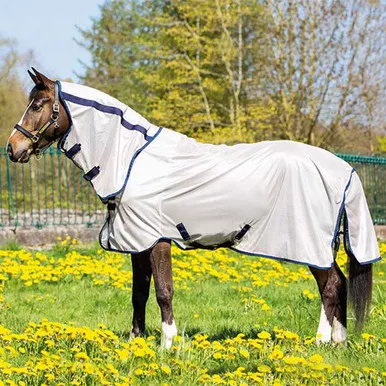 HORSEWARE IRELAND Mio Bronze/Navy Pony Fly Rug (AOSR90-MBBB)