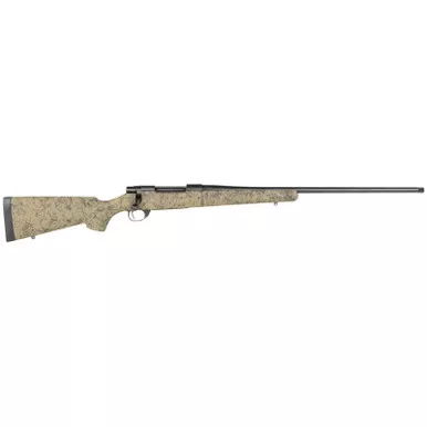 Howa HHS43533 M1500 HS Precision 300 PRC 3+1 24" Threaded Barrel, Black Steel Receiver, Green w/Black Webbing HS Precision Synthetic Stock