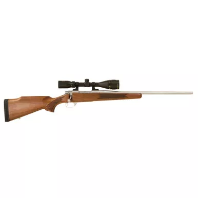 Howa HWH308TS M1500 Standard Hunter 308 Win 5+1 22" Stainless Steel Threaded Barrel, Stainless Steel Receiver, Fixed Walnut Stock, *Scope Not Included*
