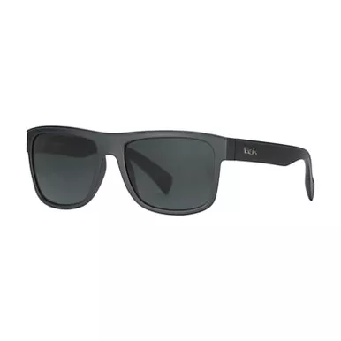 Huk Clinch Sunglass Matte Black Frame /Gray Polycarbonate Lens 125