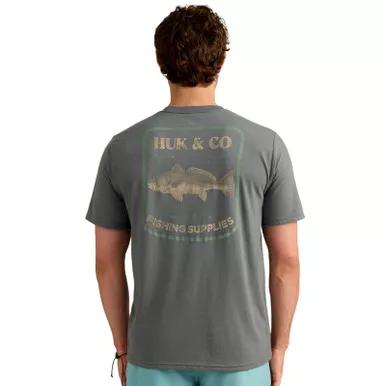 HUK Men's Huk and Co Anchor SS Pocket Tee (H1000577-058)