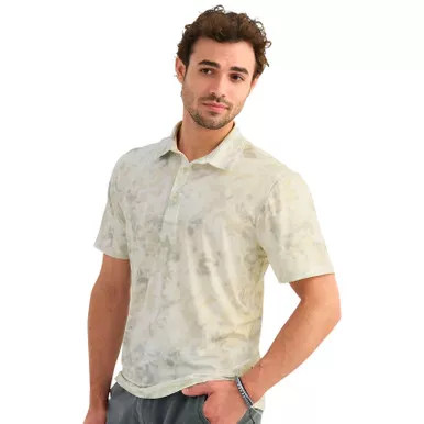 HUK Men's KC Airweight Printed Performance Polo (H1200635)