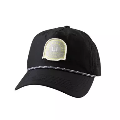 HUK Men's Patch Performance Black One Size Rope Hat (H3000536-002-1)