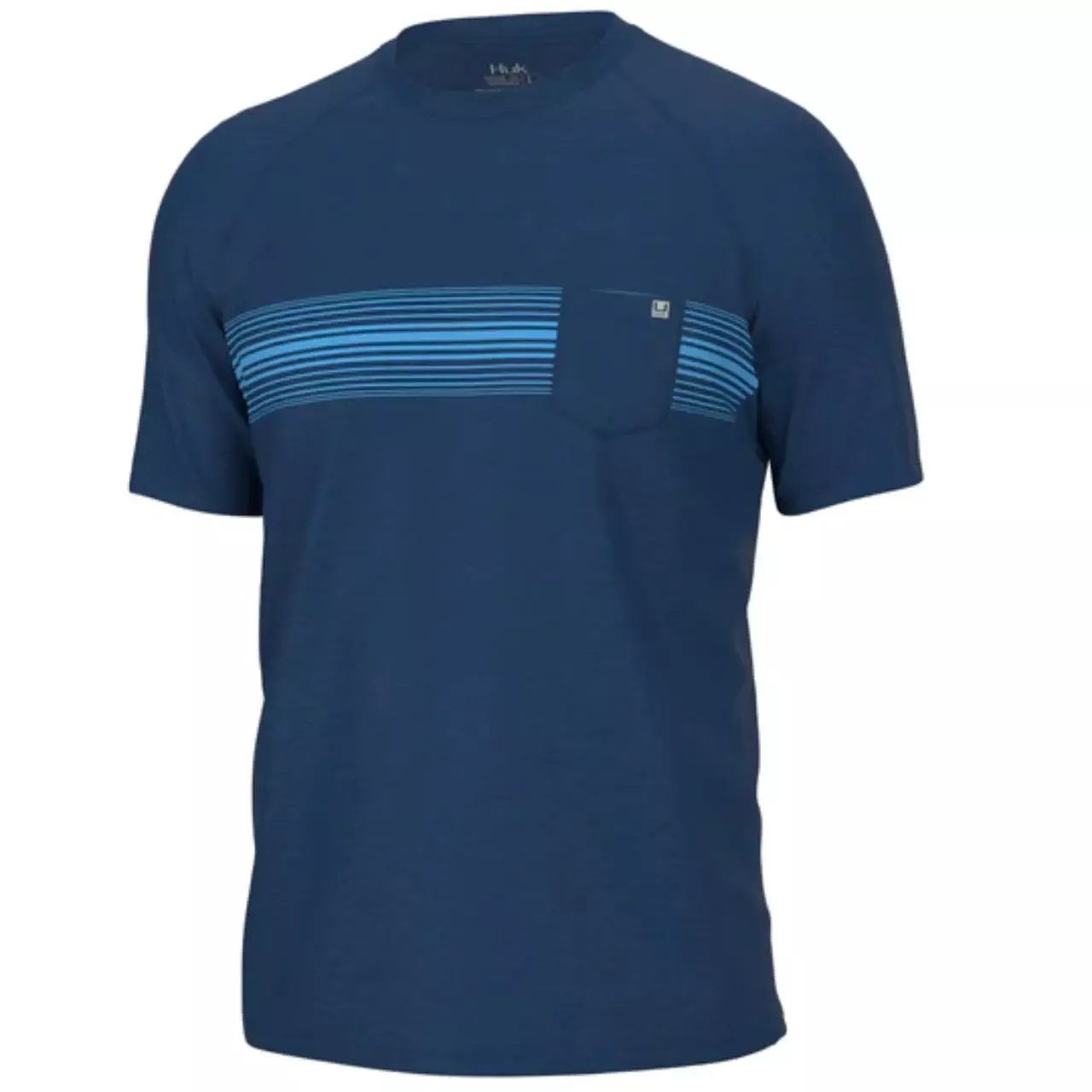 Huk Men’s Waypoint Baraboo Strip S/S Crew T-Shirt – Set Sail