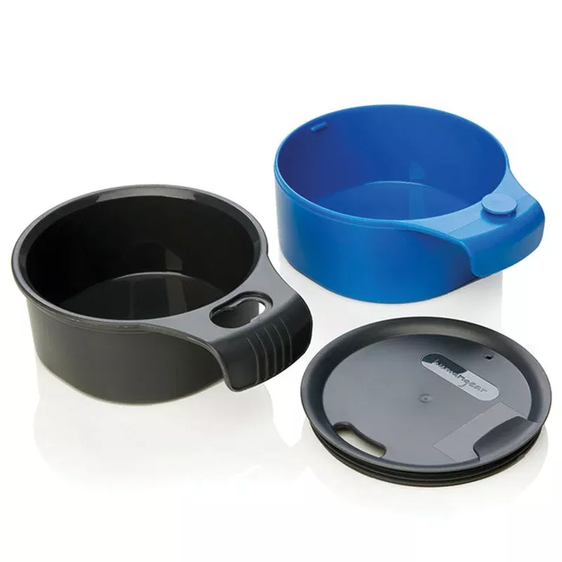 Humangear Cupcup 16 oz Charcoal and Blue Reusable Cup