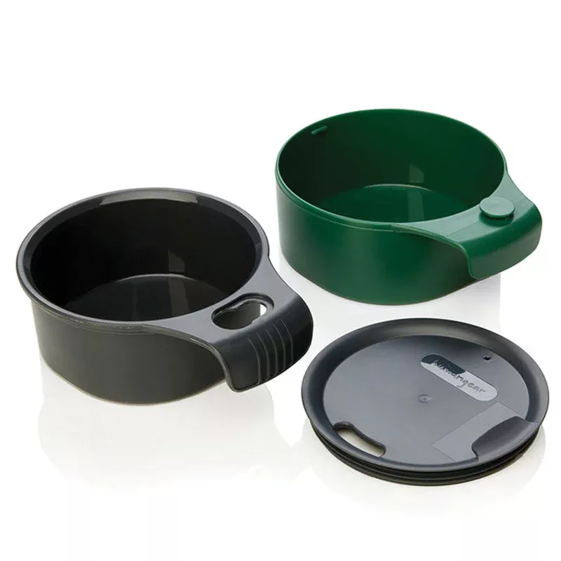 Humangear Cupcup 16 Oz Charcoal and Green Reusable Cup