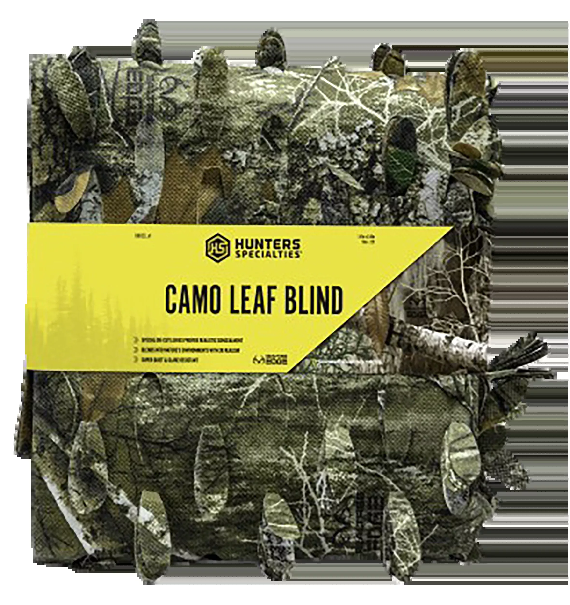 Hunters Specialties Camo Leaf Blind, Hs 100123Camo Lf Blnd Bur 56×12 Rtredg