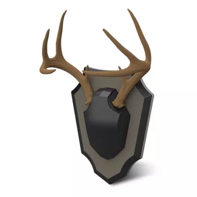 Hunters Specialties HS-BB-SC-ASSY Antler Skull Cap Mount, Black