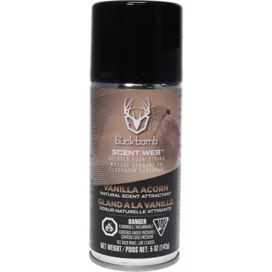 Hunters Specialties HS-BB-SW-VANACRN Scent Web Foam Spray Vanilla Acorn, Black