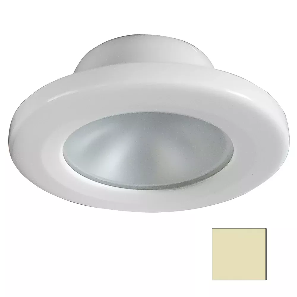 i2Systems Apeiron Screw Mount Light – Round – Warm White/White Finish [APL-2W-30K-PW1]