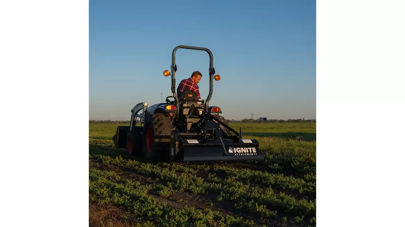 Ignite Attachments 3-Point Tiller | Working Width 59″ | Max Tilling Depth 7″ | Horsepower 25–50 HP | For Tractors
