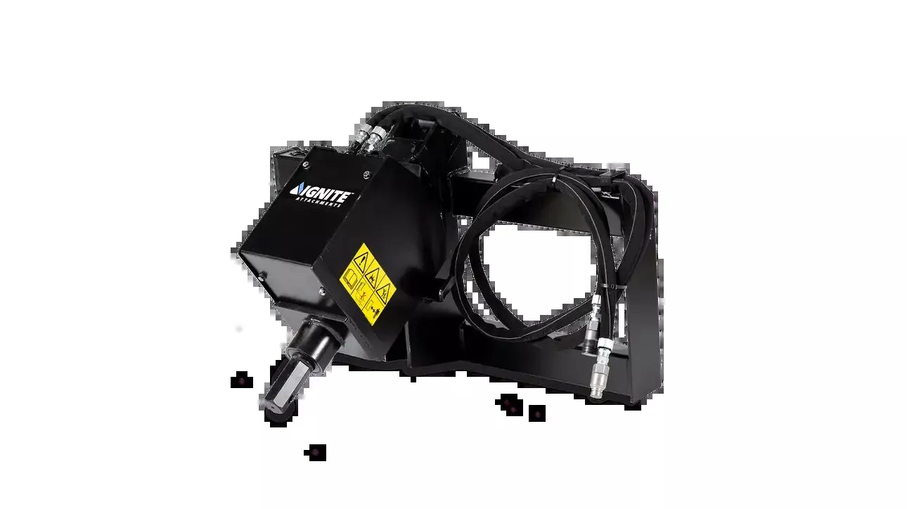Ignite Attachments 75DDH Auger Attachment | Model 7519005 | Width 45" | Hydraulic Flow 8–20 GPM | For Skid‑Steer Loaders