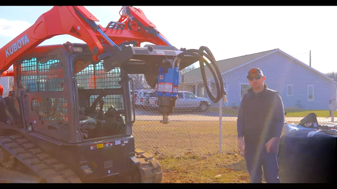 Ignite Attachments Direct-Drive Auger | Model 150PH | Overall Width 45″ | Hydraulic Flow 10-20 GPM | For Skid Steers