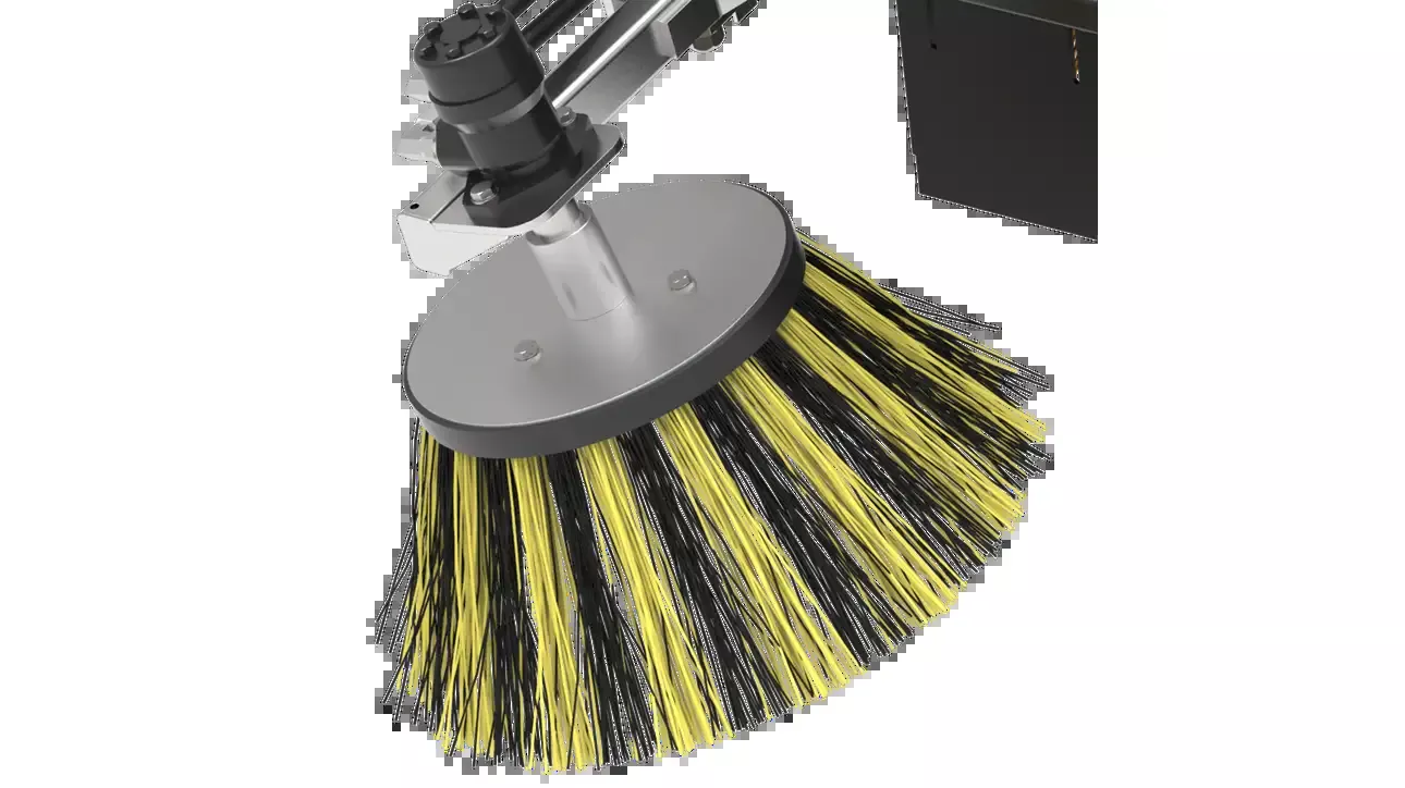 Ignite Attachments Gutter Brush Accessory | Hydraulic Motor 160cc | For 72″ & 84″ Sweeper Buckets