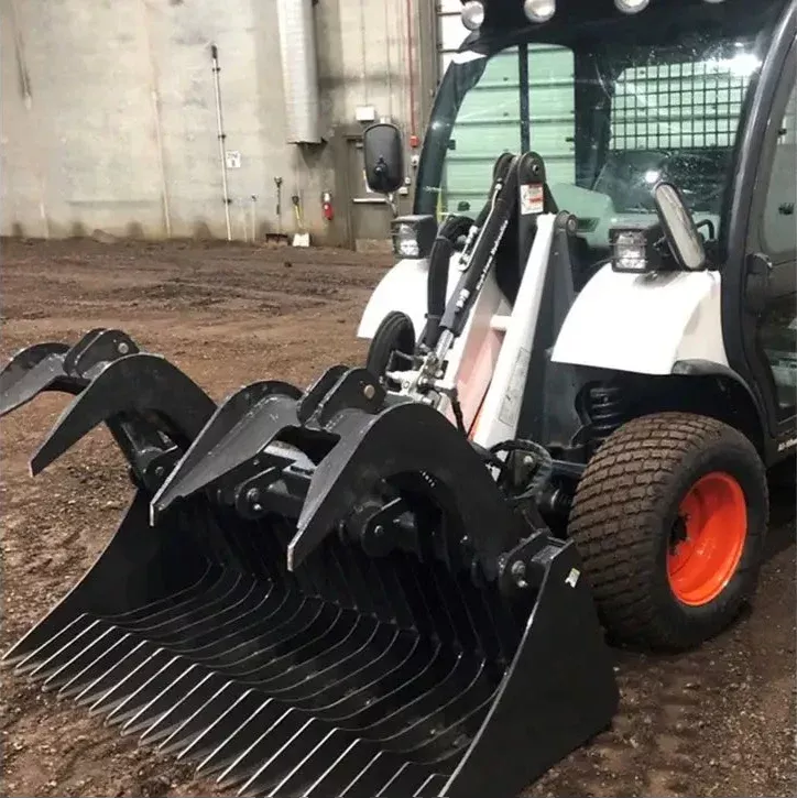 Ignite Attachments Rock Grapple | Width 62″ | 2.5″ Bore Hydraulic Cylinders | Hydraulic Flow 12-20 GPM | For Skid Steers