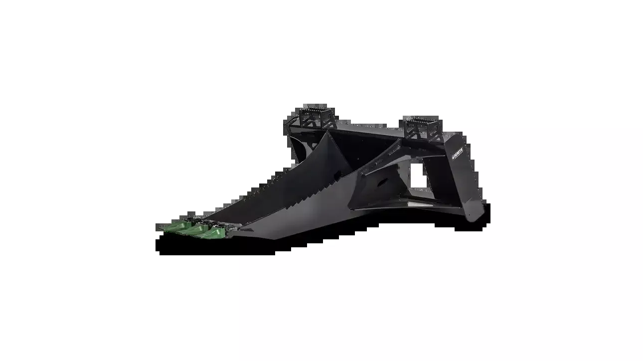 Ignite Attachments Stump Bucket | Width 46.6″ | Overall Length 63.5″ | Hydraulic Flow Range 12–22 GPM | For Skid Steers