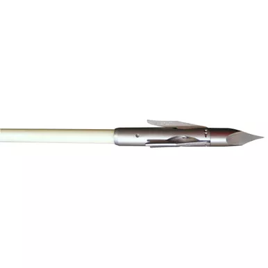 Innerloc 83570 Glow Max Bowfishing Arrow with Three Barb Grapple Point, 5/16 Inches, White