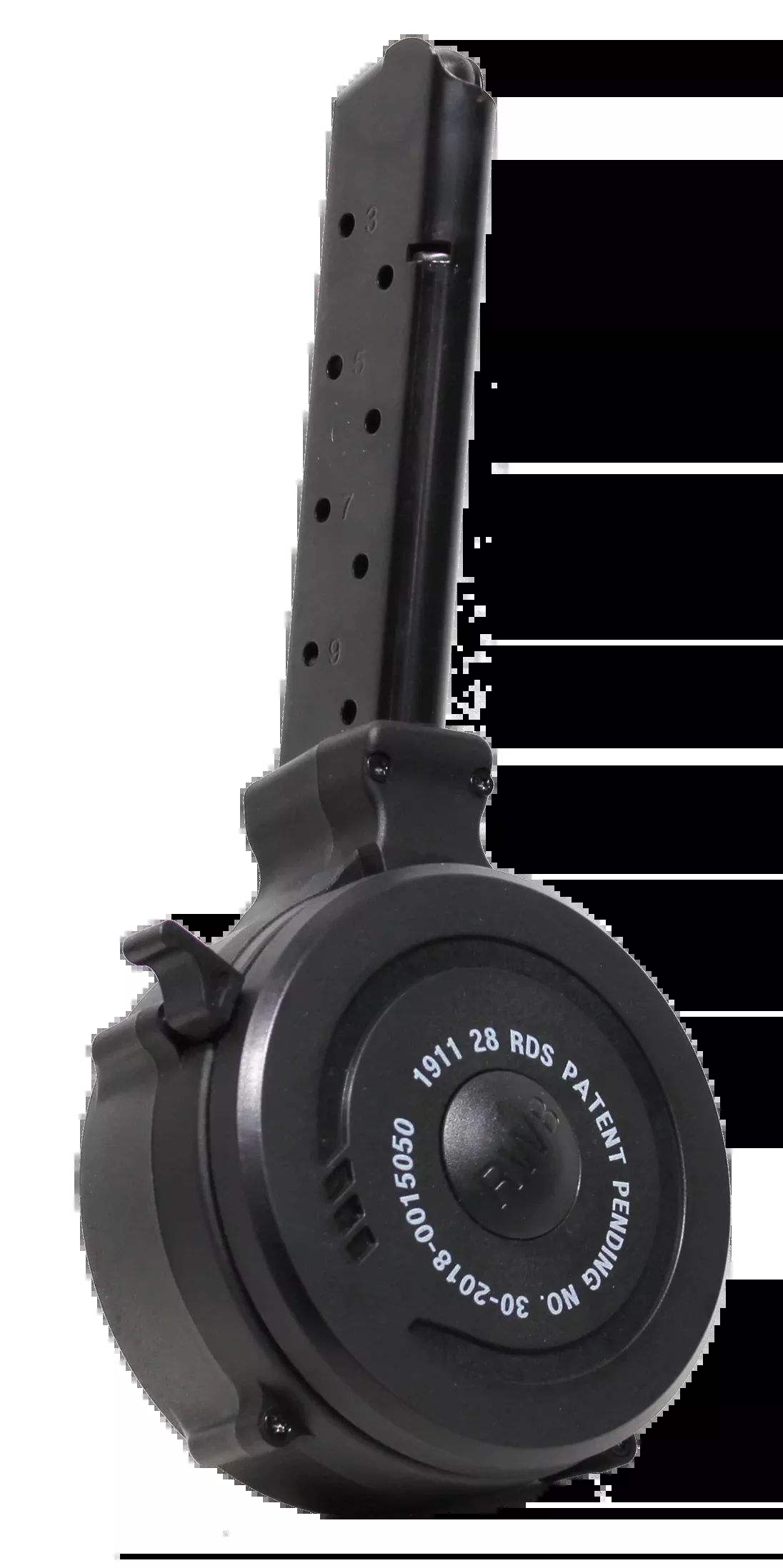 Iver Johnson Magazine 1911 Fs – .45acp 28rd Drum Black