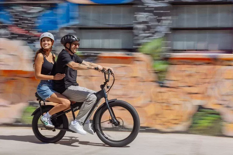 JackRabbit | Micro Electric Bike | Model MG Doble | Lightweight 2-Up Electric Micro Hauler | 20” & 24” Street Tires | 749W Cargo Motor | 48+ Mile Range | For Urban, Travel & Everyday Missions