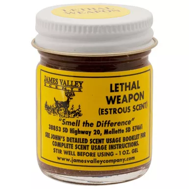 James Valley Gel Scents Lethal Weapon Buck Lure, 1 Ounce, Yellow