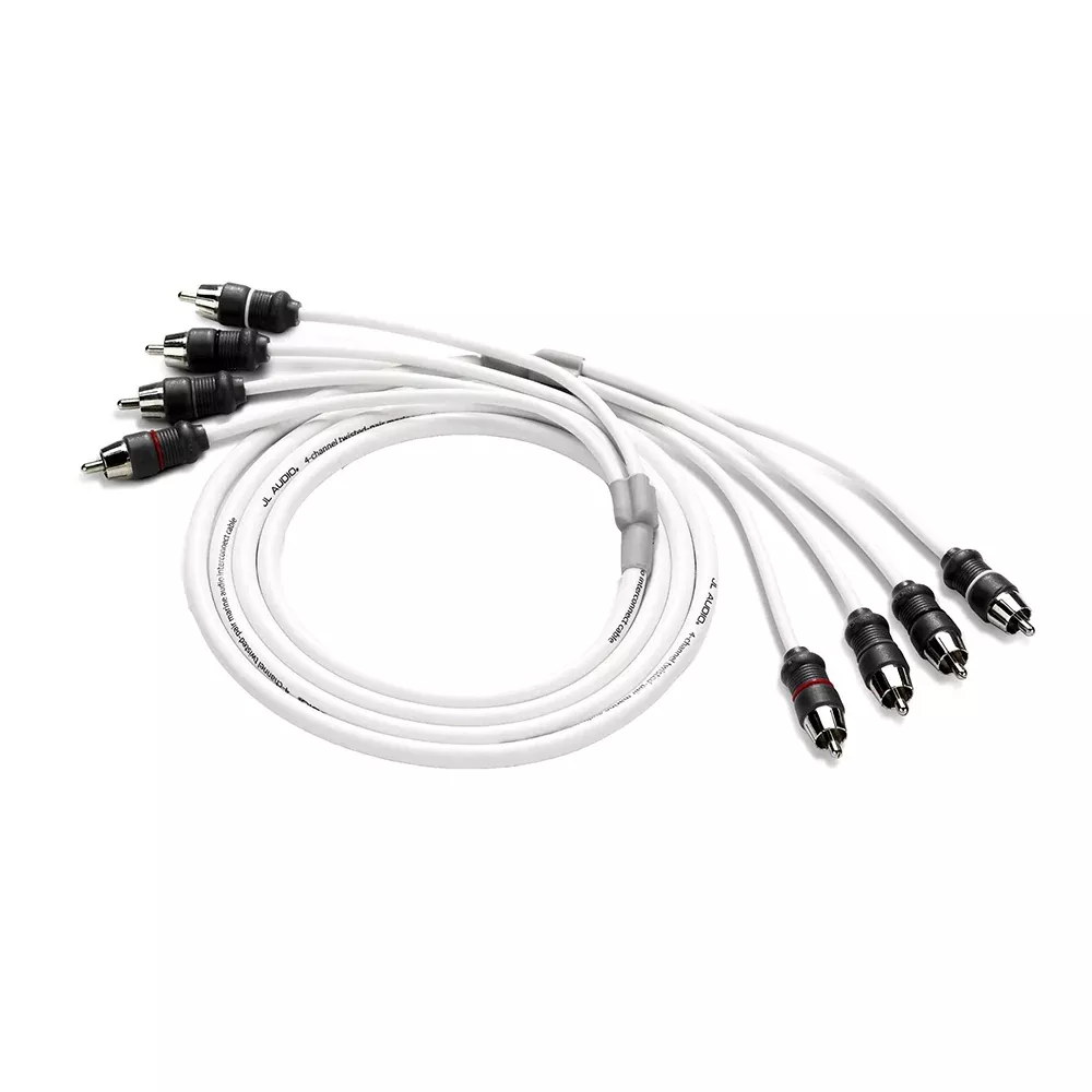 JL Audio 4 Channel 6′ Marine Audio RCA Cable – XMD-WHTAIC4-6 [010-13473-00]