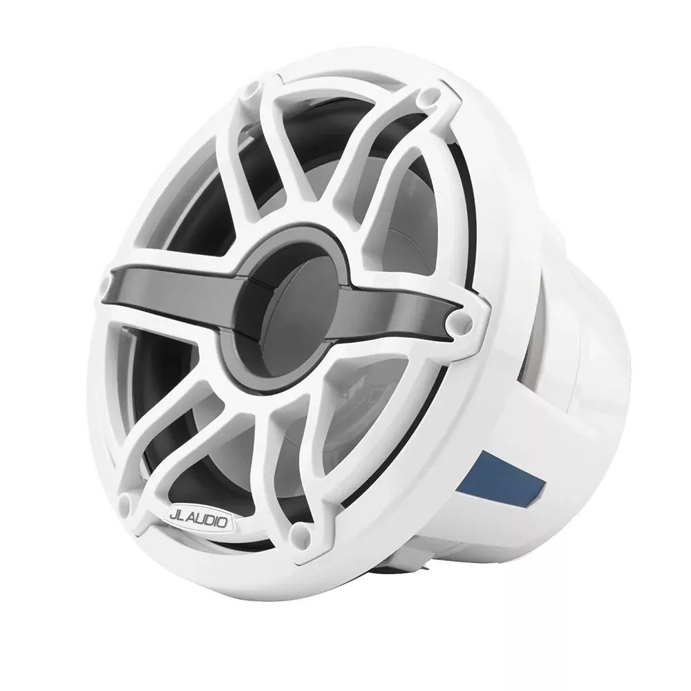 JL Audio M6 10″ Marine Infinite-Baffle Subwoofer w/Gloss White Sport Grille – M6-10IB-S-GwGw-4 [010-03084-00]