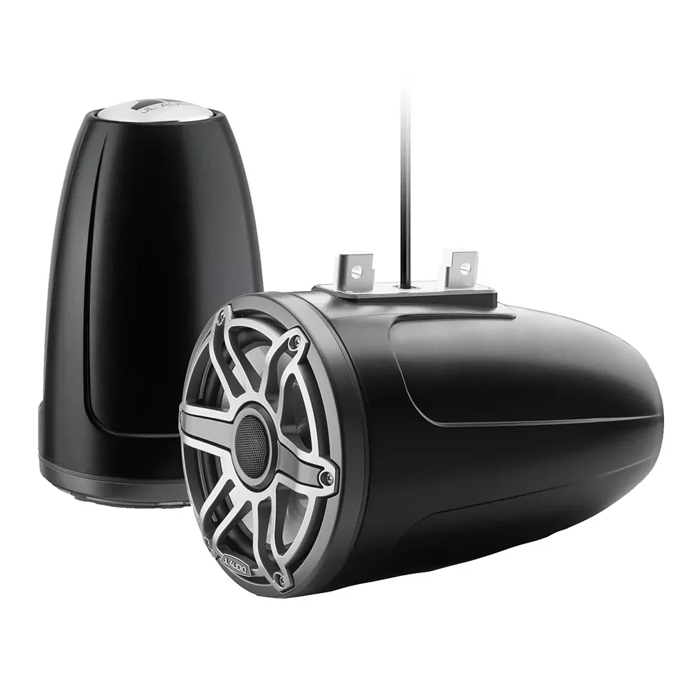 JL Audio M6 Series 7.7″ Enclosed Tower Coaxial System w/Titanium Sport Grille – M6-770ETXv3-Sb-S-GmTi [010-03279-00]