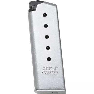 Kahr Arms K386 PackED .380 ACP Magazine, Silver, 6 Round