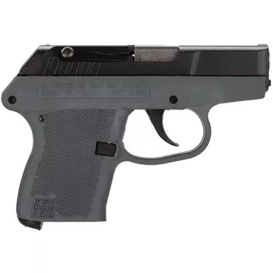 Kel-Tec P32BGRY P-32 32 ACP Caliber with 2.68" Barrel, 7+1 Capacity, Gray Finish Aluminum Frame, Serrated Blued Steel Slide & Gray Polymer Grip