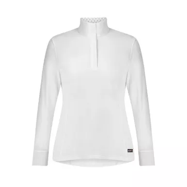 KERRITS Winter Circuit White/Bits N Crops Long Sleeve Show Shirt (40662WHT/BITSCRP)