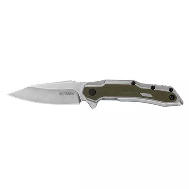 Kershaw Salvage Silver / Olive Folding Knife (1369)
