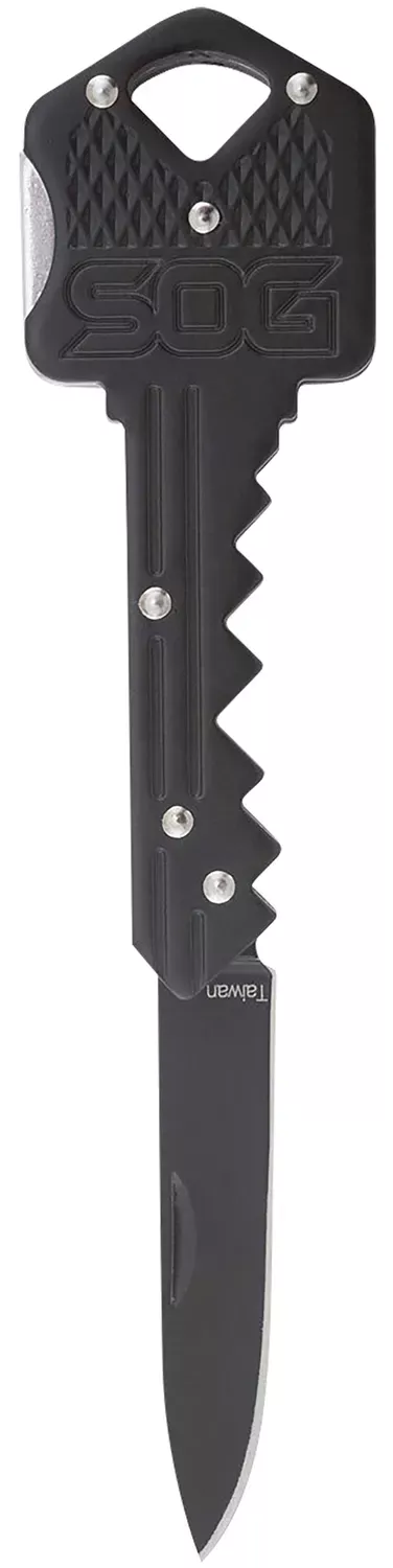 Key1.50″ Folding Plain Drop Point Black Hardcased 5Cr13MoV SS Blade/Black Stainless Steel Handle