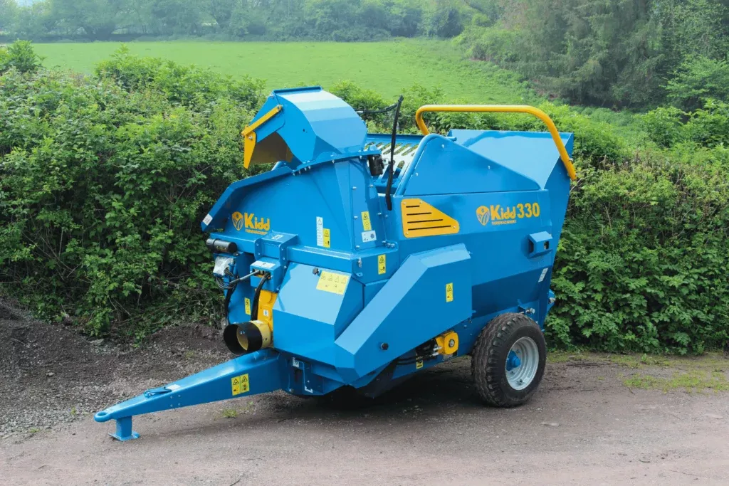 Kidd Bale Shredder | Model 330TC | Width 81″ | 9-16 GPM | 80 HP | For Tractors, Skid Steers & Loaders
