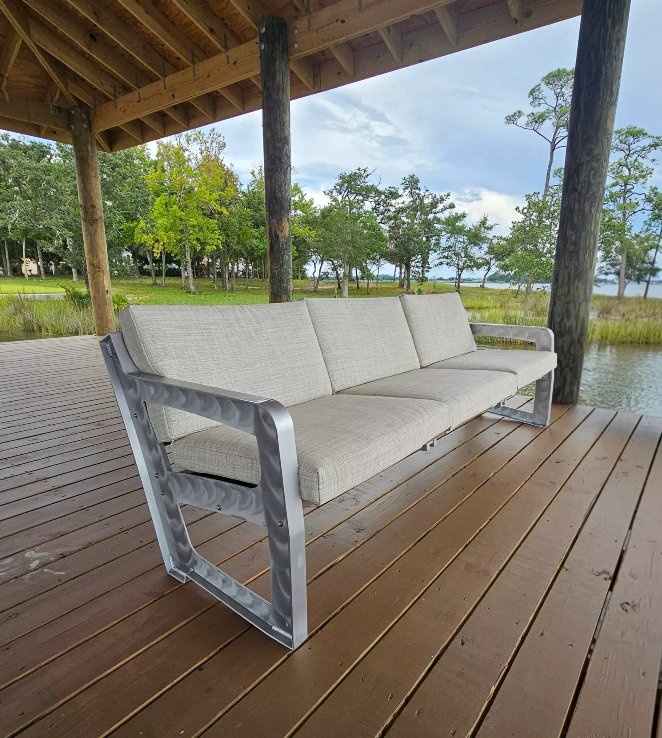Killer Dock Outdoor Sofa | Width 48″ | Marine-Grade Aluminum