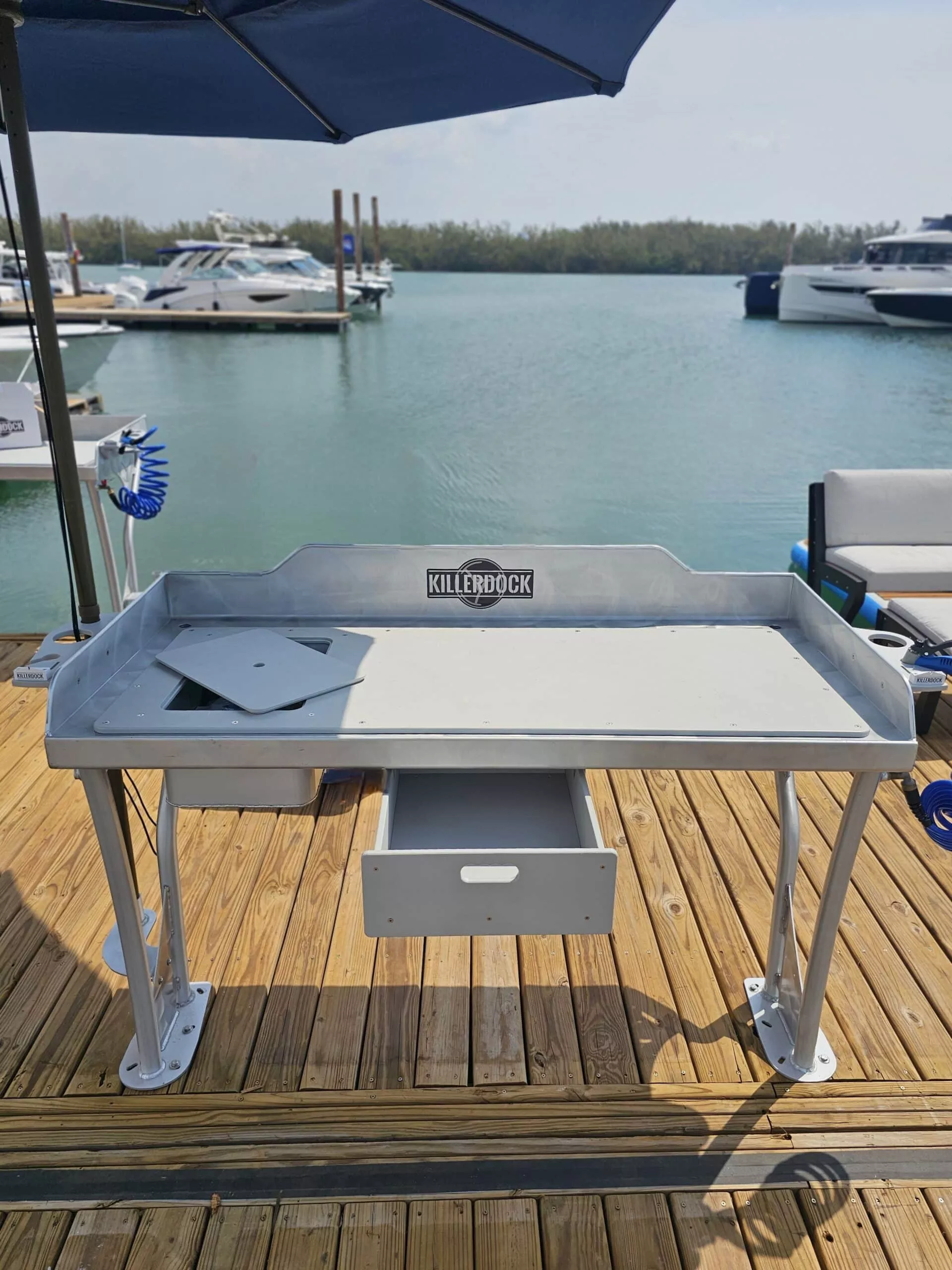 Killer Dock Upscale 5 1/2 Fish Cleaning Station | Width 66″ | 316 Stainless Steel