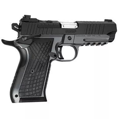 Kimber Mfg.,inc 3100018 KDS9C Rail 9mm 10+1 4.09" KimPro Gray/Black Front and Rear Serrations Stainless Steel G-10 Grip