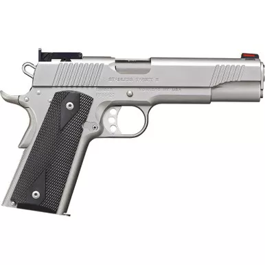 Kimber Mfg.,inc 3200107CA Stainless Target II (CA) 10mm 8+1 5" Satin Silver Front Serrations Stainless Steel Slide Black Synthetic Double-Diamond Checkering Grip
