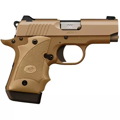 Kimber Mfg.,inc 3300247 Micro 9 MC TP 9mm 7+1 3.15" KimPro Black Stainless Steel Slide KimPro Gray Desert Tan Grip