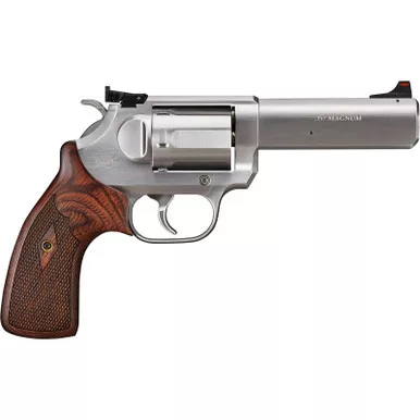 Kimber Mfg, Inc 3700621CA K6S Target *CA Complaint DA/SA 357 Mag 6 Shot 4" Brushed Stainless Steel Barrel & Cylinder, Brushed Stainless Stainless Steel Frame, Diamond Checkering Grip, Exposed Hammer